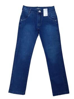 Imagem de Calça Jeans  Masculina Juvenil 10 Ao 16 Com Lycra E Regulador (3090)