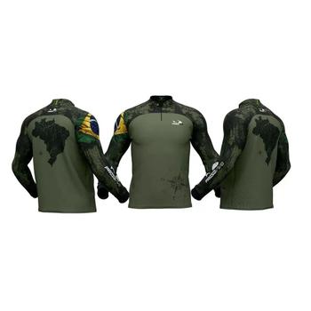 Imagem de Camisa Camiseta Pesca Presa Viva Camuflado Masculino 07 - Tam G