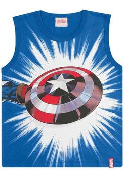 Imagem de Camiseta De Super Herói Capitão América Marvel Masculina