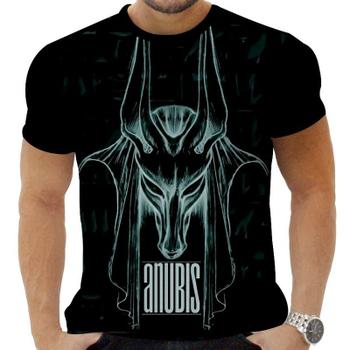 Imagem de Camiseta Estampada Sublimação Egito Deus Egipicio Anubis 11