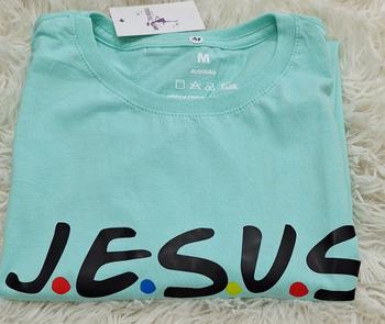 Imagem de Camiseta Feminina Algodão Mensagens Cristãs