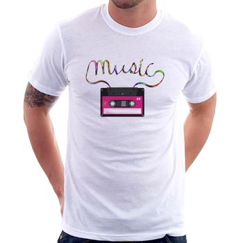 Imagem de Camiseta Music Cassete Retrô - Foca na Moda