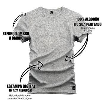 Imagem de Camiseta Unissex Algodão 100% Algodão Mascara Brilhante Peito