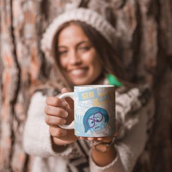 Imagem de Caneca Divertidamente Com Café Sem Café Personalizada Mod1