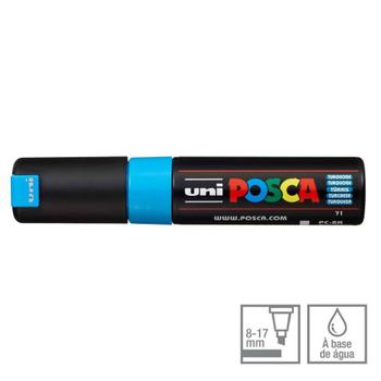 Imagem de Caneta Posca Marcador Uni-Ball PC-8K Azul Turquesa 71