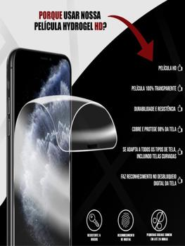 Imagem de Capa Aveludada Preta + Película De Hydrogel HD Compatível Para Galaxy S22 S901 6.1