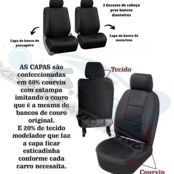 Imagem de Capa banco couro preto + cp volante e mdf Passat 2002 1.8