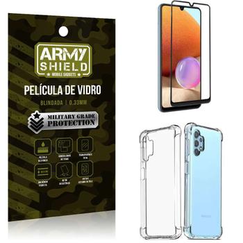 Imagem de Capa Capinha Samsung A32 4G Anti Shock + Película de vidro 3D - Armyshield