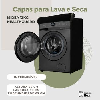 Imagem de Capa para lava e seca midea 13kg healthguard impermeável flex