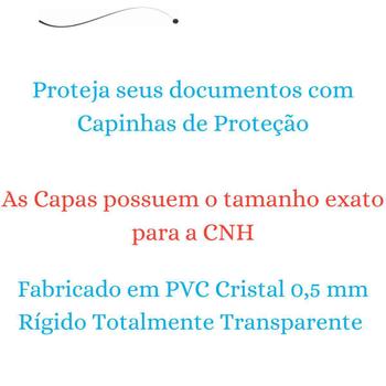 Imagem de Capa Porta Cnh Carteira Habilitação Acrílico Kit 20 Und