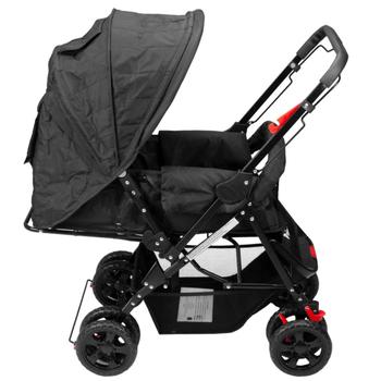 Imagem de Carrinho Bebe Criança Infantil Berço Passeio Reversível Leve Compacto Até 15kg Reclinável 3 Posições Rover Prime Baby + Bebê Conforto