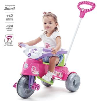 Imagem de Carrinho De Passeio e Pedal Triciclo Ta Te Tico Calesita