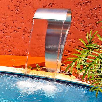 Imagem de Cascata para Piscina 60 x 26 CM Aço Inox Naja Junior EVALD