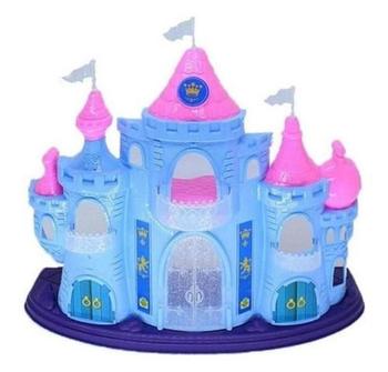 Imagem de Castelo Com Luz Completo Da Princesa Com Boneca E Móveis