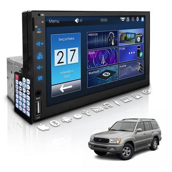 Imagem de Central Multimídia Universal 1 Din Mp5 Bt Dvd Fiat Blazer