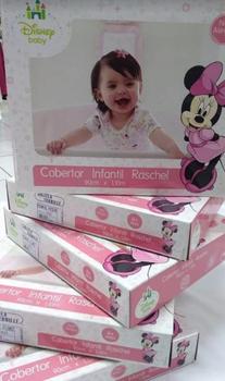 Imagem de Cobertor Antialérgico Raschel- Jolitex -Disney Minnie-Patinhos- Original- Enxoval Bebê- Rosa