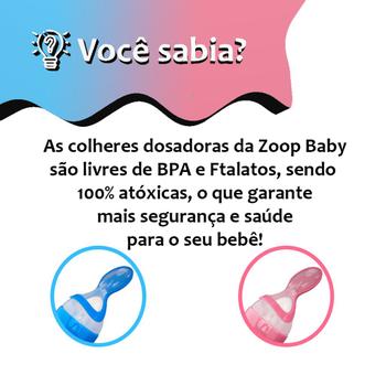 Imagem de Colher Dosadora Mamadeira Leite Papinha Bebê BPA Free Atóxica Silicone 90ml - Zoop