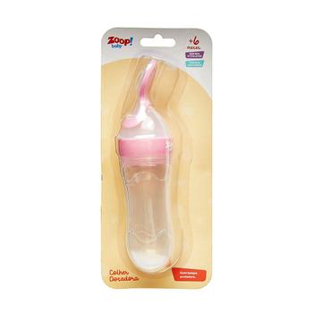 Imagem de Colher Dosadora Mamadeira Leite Papinha Bebê BPA Free Atóxica Silicone 90ml - Zoop