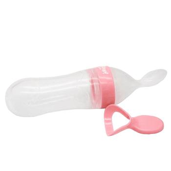 Imagem de Colher Dosadora Mamadeira Leite Papinha Bebê BPA Free Atóxica Silicone 90ml - Zoop