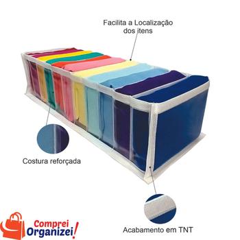 Imagem de Colmeia Organizadora Fraudas 10 Nichos Kit 3 Unidades/pçs -