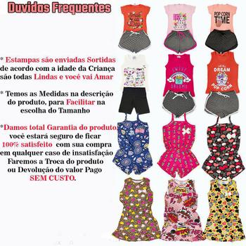 Imagem de Combo c/ 4 Vestidos  Raglan Infantil Juvenil 1 Ao 14 Anos