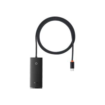 Imagem de Conjunto Adaptadores USB-C Baseus Lite Series BS 4 em 1 - Preto