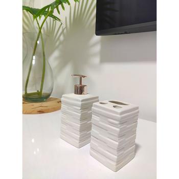 Imagem de Conjunto de Banheiro 3D Kit Banheiro Ceramica Lavabo Premium
