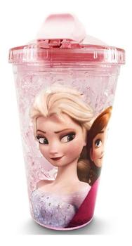 Imagem de Copo Gel Congelante Infantil Menina Rosa Frozen 450ml