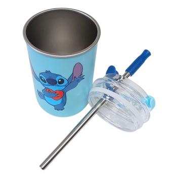 Imagem de Copo Inox Canudo e Tampa 300ML STITCH DISNEY - Zona Criativa