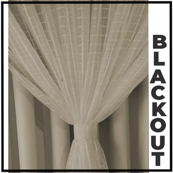 Imagem de cortina blackout Miami quarto de janela 5,50 x 2,70 bege