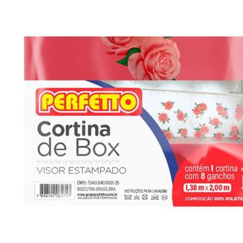 Imagem de Cortina Para Box Perfetto 1,38 X 2,00M Rosa  017012