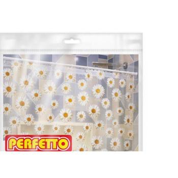 Imagem de Cortina Para Box Perfetto Estampada Transparente 1,38 X 2,00M  0377