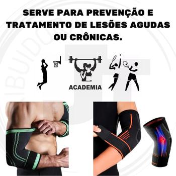 Imagem de Cotoveleira Compressão Ortopédica Proteção para Academia