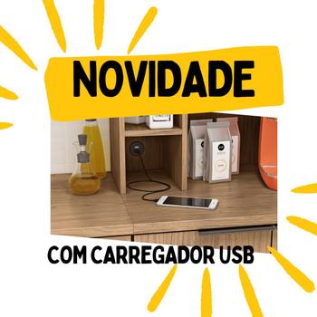 Imagem de Cozinha Modulada Completa de Canto em MDF Lombardia com Portas de Vidro - cor Freijó/Jade