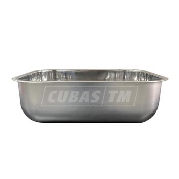 Imagem de Cuba Inox Cozinha Funda N2 56x34x17cm Aço 304  Tecnocuba Com Válvula Gratuita