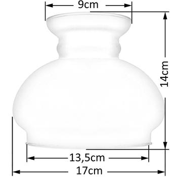 Imagem de Cupula de Vidro Liso Transp 13,5 Para Lustre e Candelabro