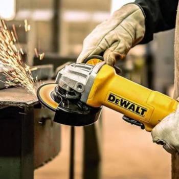 Imagem de Esmerilhadeira Angular Dewalt 4.1/2 Profissional 750w 115mm Lixadeira Elétrica Amarela Ferro Metal