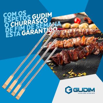 Imagem de Espeto Churrasco Inox 60 Cm - Gudim 