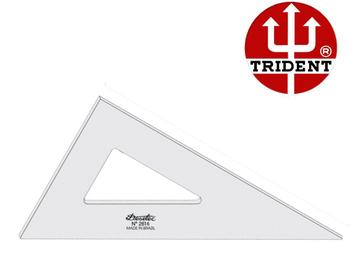 Imagem de Esquadro de Acrílico Trident 16cm - sem Escala - Ref.2616