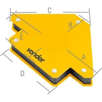 Imagem de Esquadro Magnético Para Solda 10kg Vonder