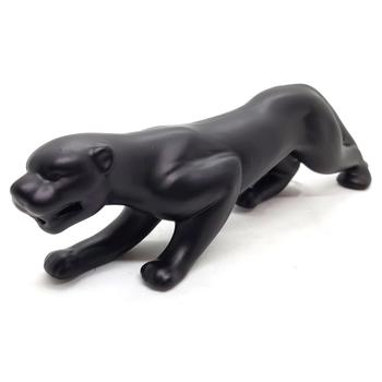 Imagem de Estátua Pantera Leopardo Porcelana Decorativa Sala Casa 20cm