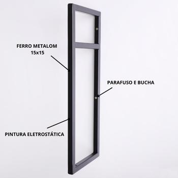 Imagem de Estrutura Para Prateleira 2 Niveis industrial 43x18 Metal