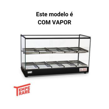 Imagem de Estufa Quadrada Dupla Salgado 10 Bandejas Vapor EVR Titã