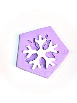 Imagem de F1111 molde de silicone floco de neve confeitaria biscuit
