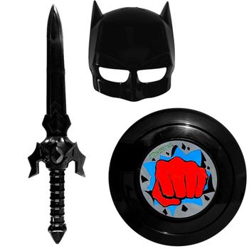 Imagem de Fantasia Batma com Espada Escudo e Máscara de Brinquedo
