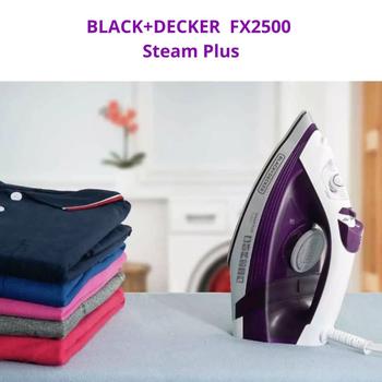 Imagem de Ferro de Passar a Vapor Black Decker FX2500 Steam Plus Roxo Base Ceramic Gliss Antiaderente 220V 