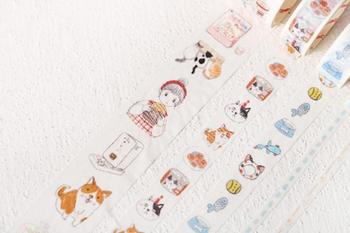 Imagem de Fita Adesiva Decorada Pet Bichinhos Washi Tape