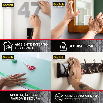 Imagem de Fita Dupla Face Fixa Forte 24mm x 2m Uso Externo - Até 5Kg- 3M - Scotch 