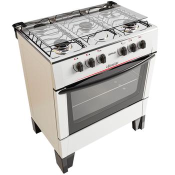 Imagem de Fogão Braslar 5 Bocas Sírius Plus Automático Mesa de Inox