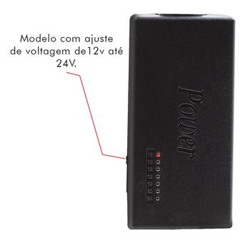 Imagem de Fonte Universal Carregador para Notebook 8 Conectores Bivolt 96W